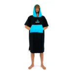 Surflogic PONCHO BLACK & CYAN